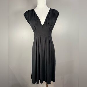 Free People Pleated V-Neck Midi Dress